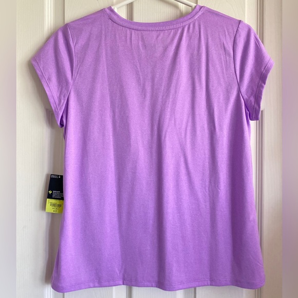 Xersion Activewear Tshirt Girl’s 20 PLUS Quick-dri Purple V-neck - Picture 2 of 5